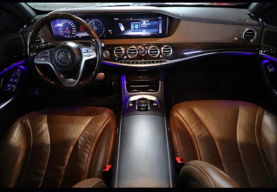 Blue Mercedes Benz S450 L 2020