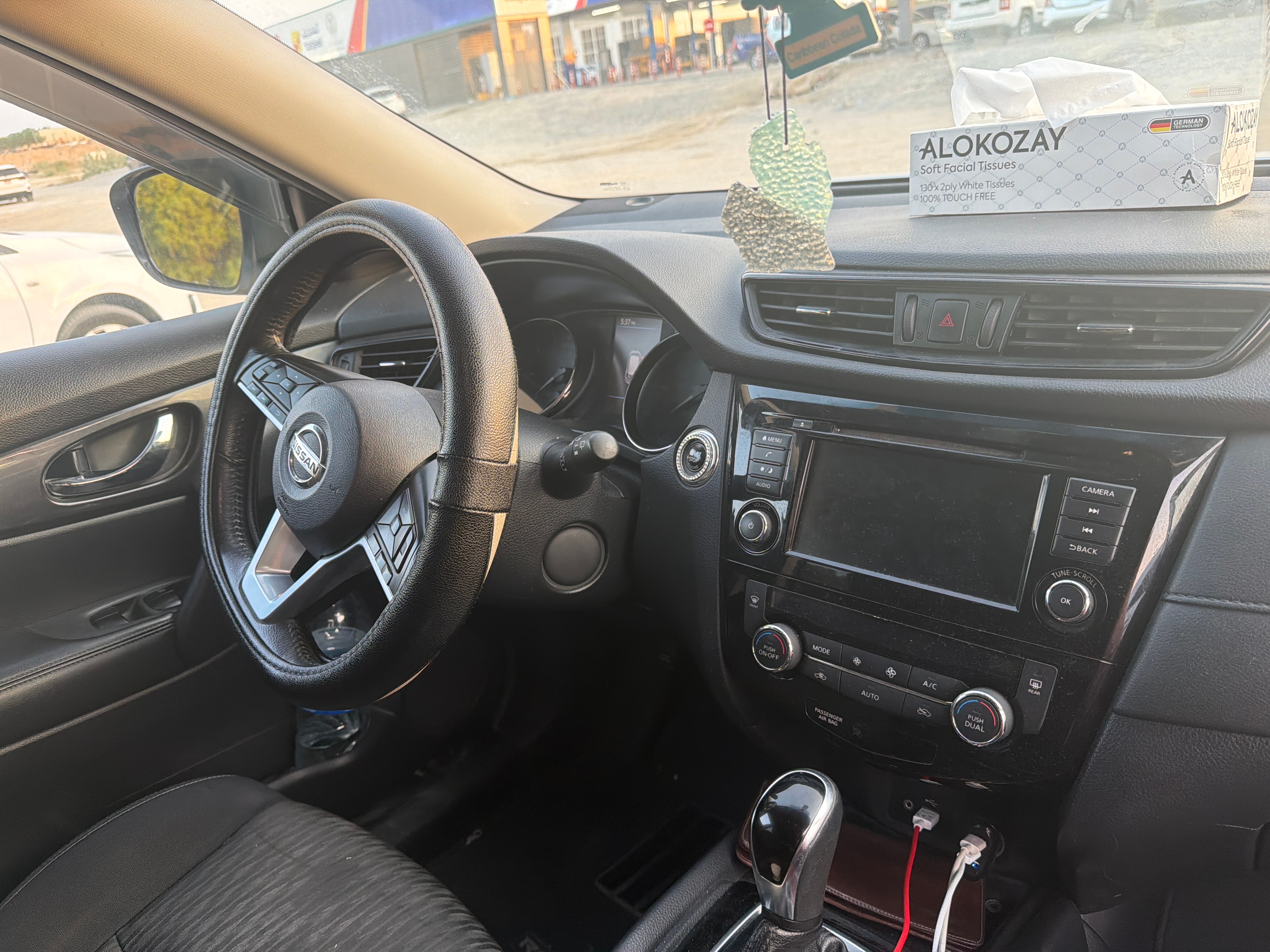 Silver Nissan Rogue SV 2018