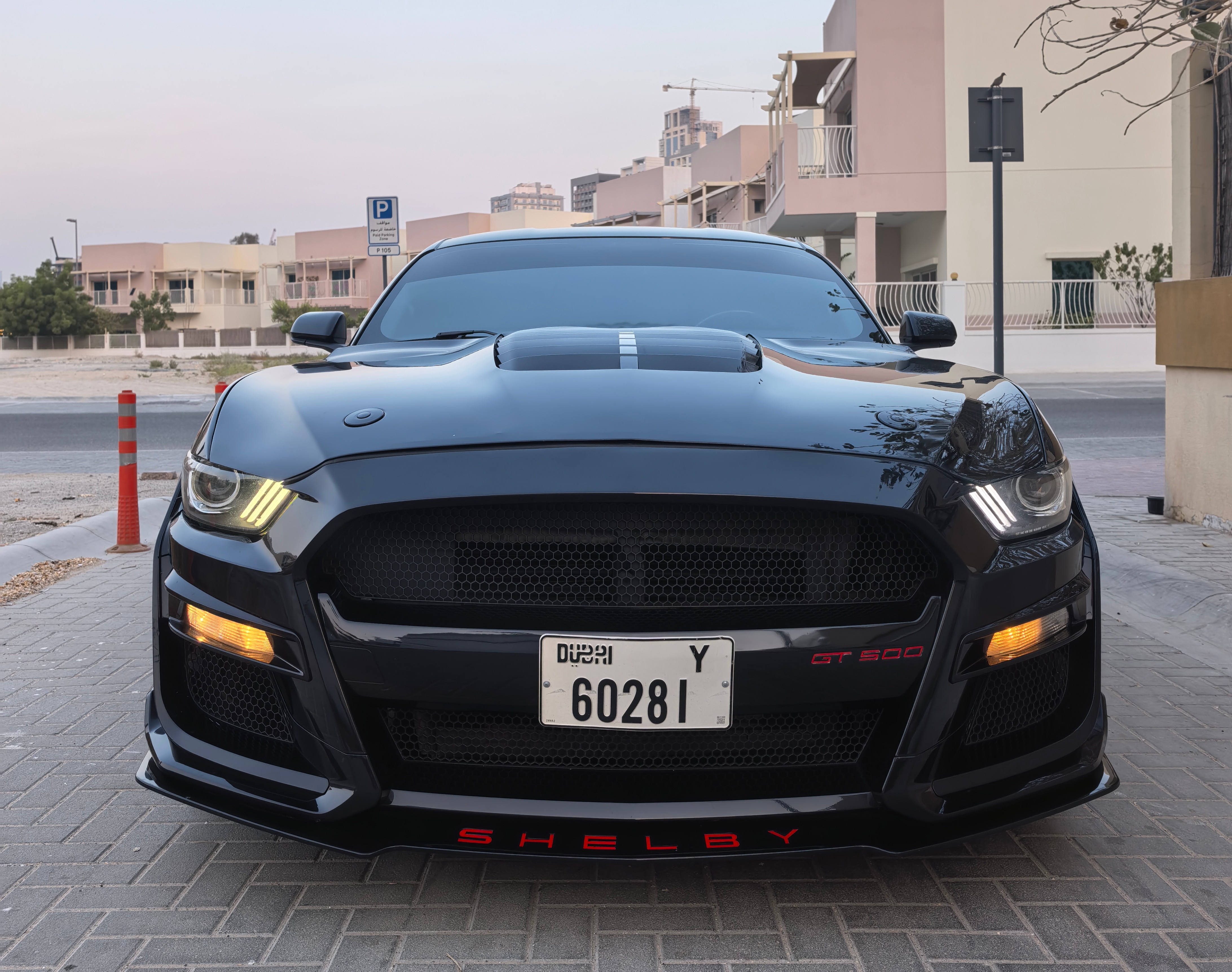 Siyah Ford Mustang EcoBoost 2016