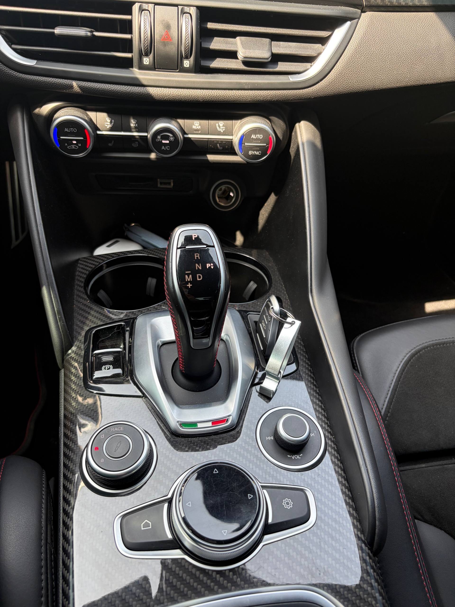 Blue Alfa Romeo Giulia Quadrifoglio 2021