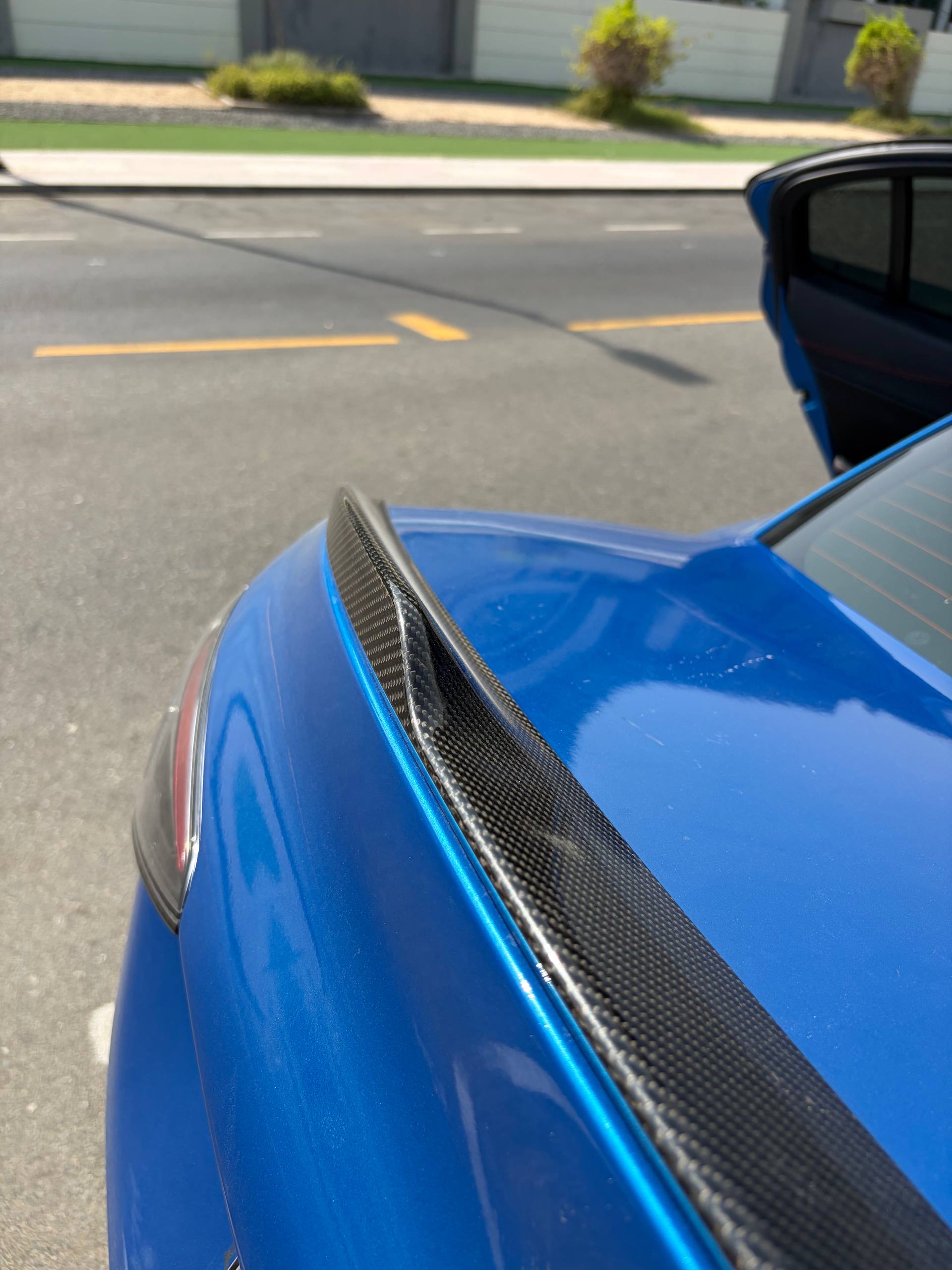 Blue Alfa Romeo Giulia Quadrifoglio 2021
