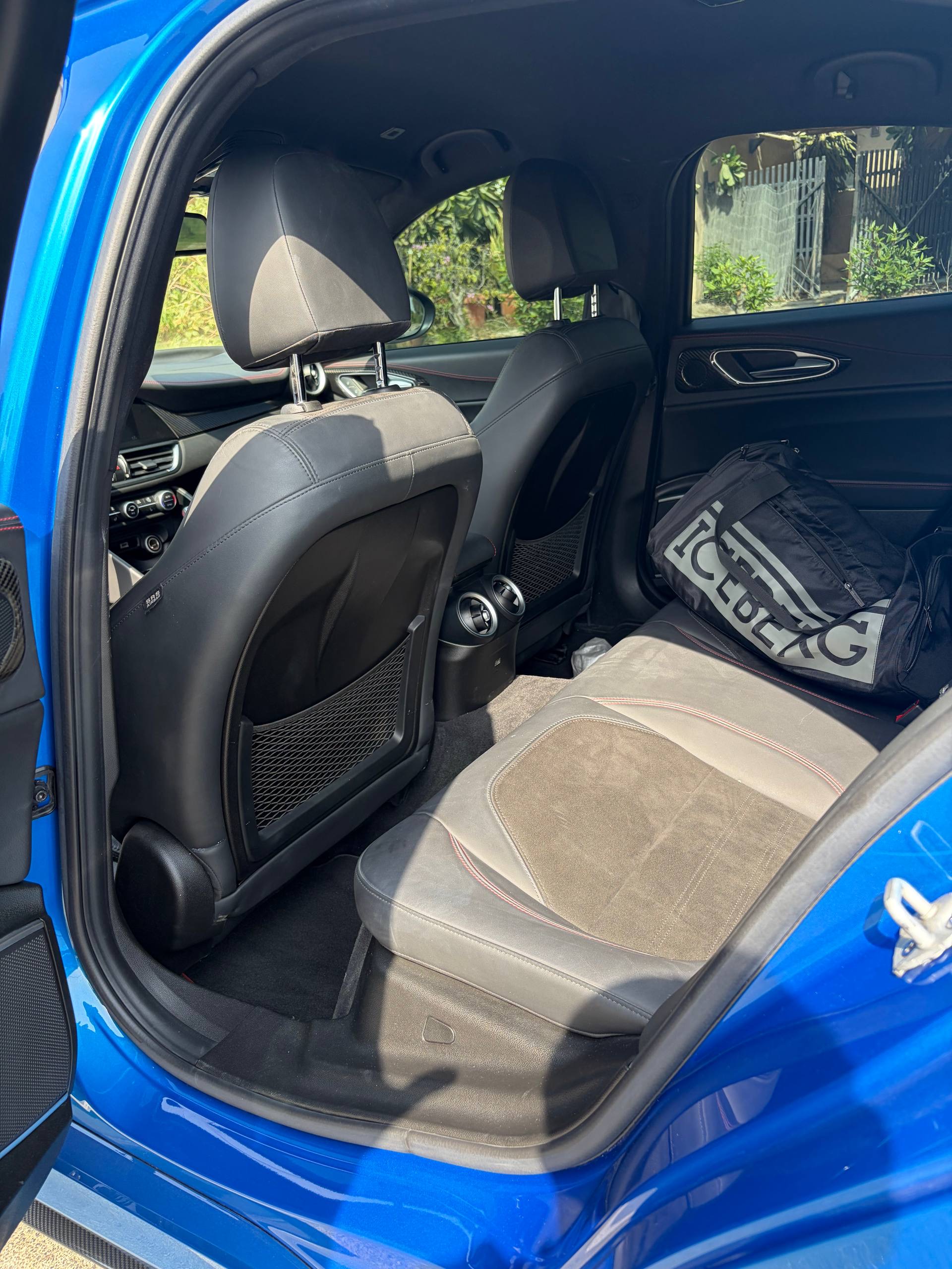 Blue Alfa Romeo Giulia Quadrifoglio 2021