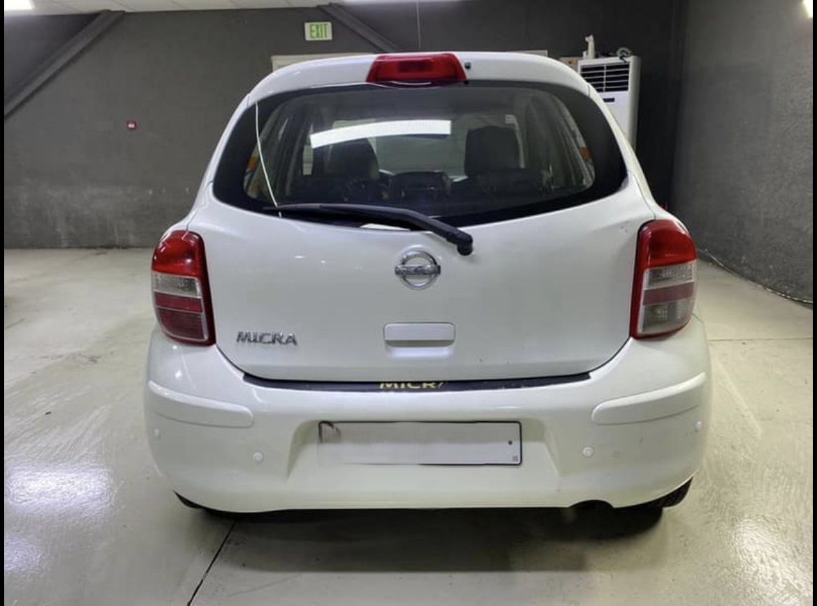 White Nissan Micra 2012