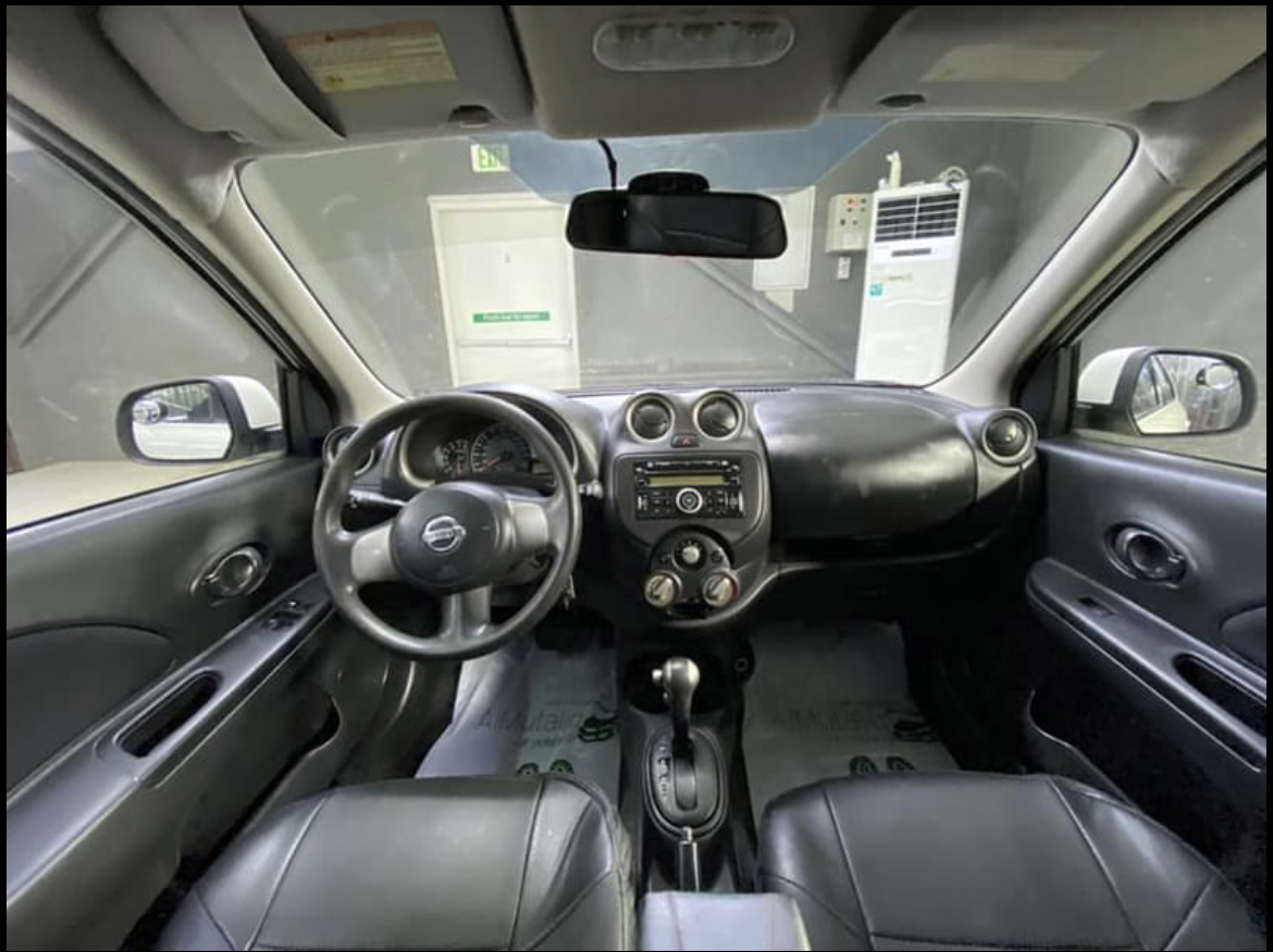 White Nissan Micra 2012