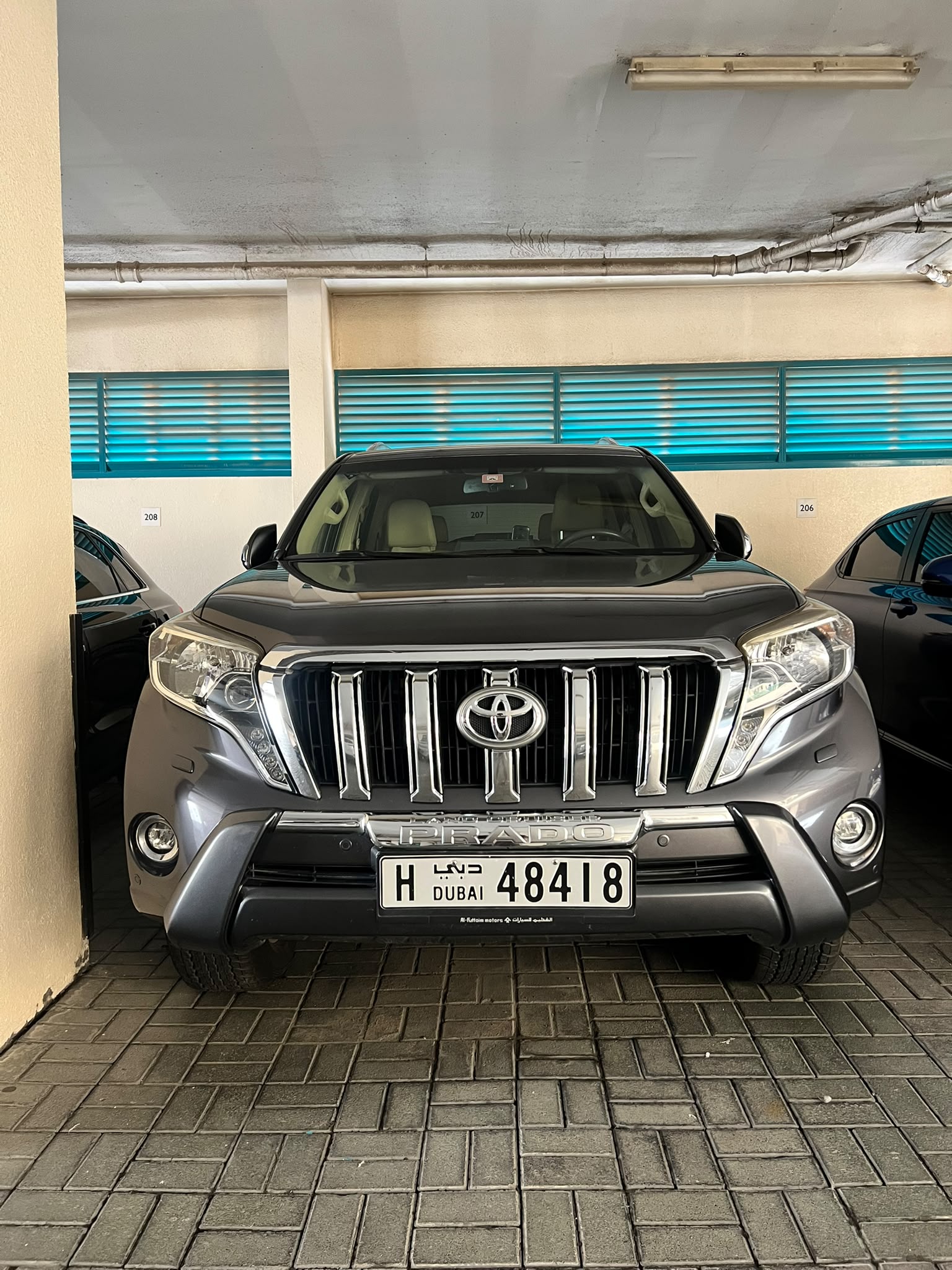 Dark Gray Toyota LAND CRUISER PRADO VXR 2016