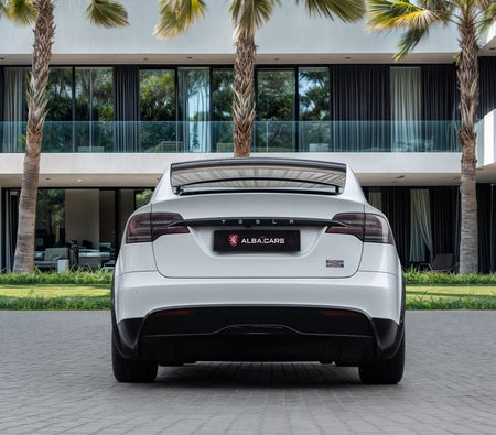 Blanco Tesla Model X Plaid 2024