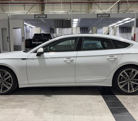 White Audi A5 40 TFSI Sport 2024
