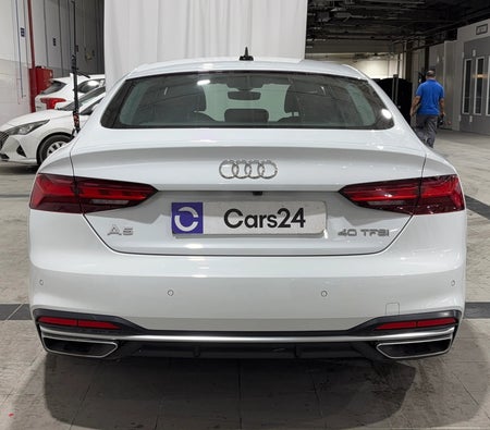 White Audi A5 40 TFSI Sport 2024