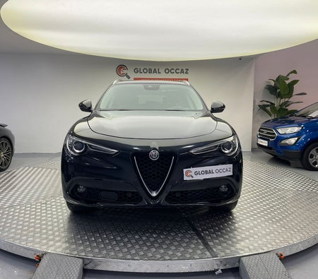zwart Alfa Romeo stelvio 2018