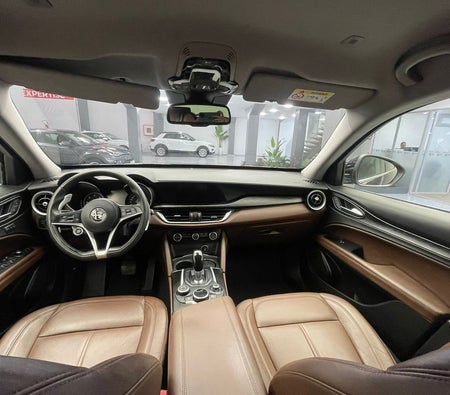 zwart Alfa Romeo stelvio 2018