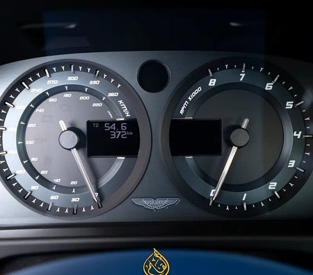 Blue Aston Martin Vantage V12 2016