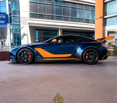 Blue Aston Martin Vantage V12 2016