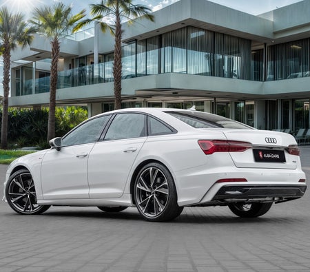 White Audi A6 S-line 2025