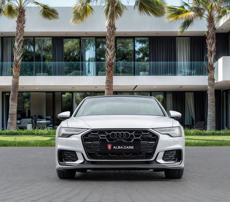 White Audi A6 S-line 2025