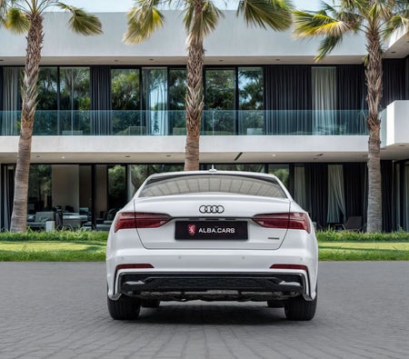 White Audi A6 S-line 2025