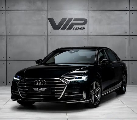أسود أودي A8 55 TFSI Quattro 2019 أسود أودي A8 55 TFSI Quattro 2019