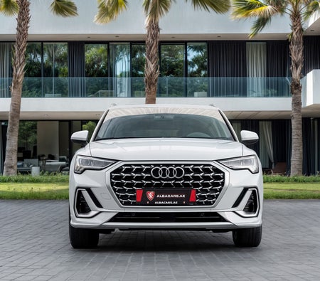 White Audi Q3 S-line 2024