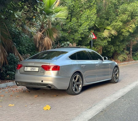 Silver Audi A5 2015
