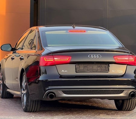 Black Audi A6 S-line 2015