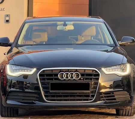 Black Audi A6 S-line 2015