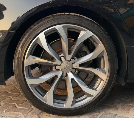 Black Audi A6 S-line 2015