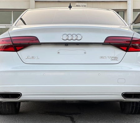 White Audi A8 2017