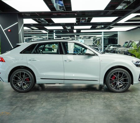 White Audi Q8 S Line Kit 2022