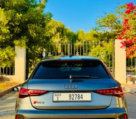 Gray Audi RS3 Sportback 2025