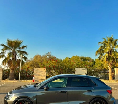 Gray Audi RS3 Sportback 2025