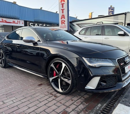 Schwarz Audi RS7 2015