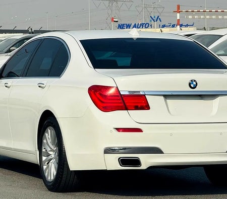 White BMW 740i 2010
