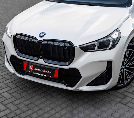 White BMW iX1 eDrive30 M Sport 2024