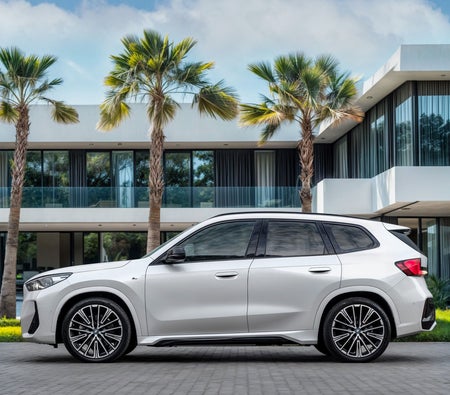 White BMW iX1 eDrive30 M Sport 2024