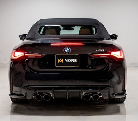 Black BMW 420i Convertible 2025