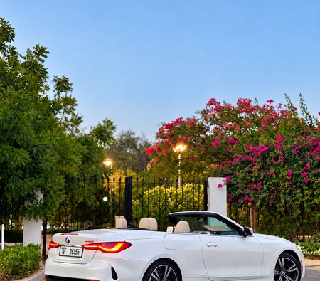 White BMW 430i Convertible 2025