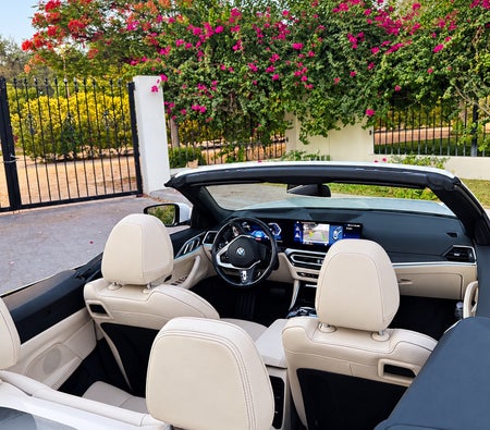 White BMW 430i Convertible 2025