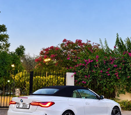 White BMW 430i Convertible 2025