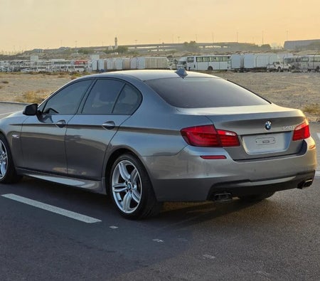 Gray BMW 550i 2013