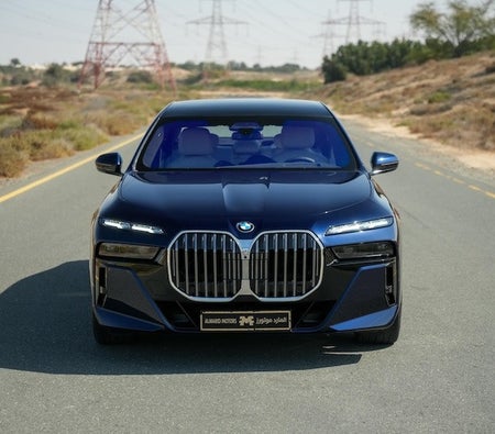 Blue BMW 735i 2025