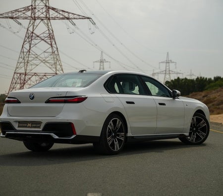 White BMW 735i 2025