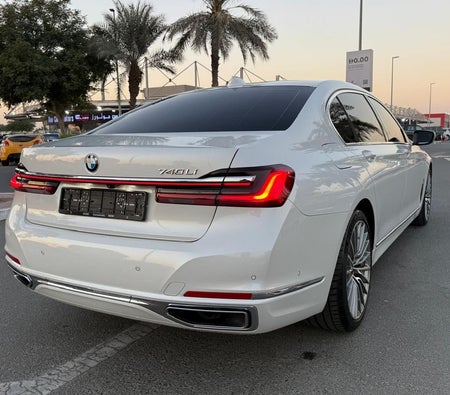 White BMW 740Li 2020