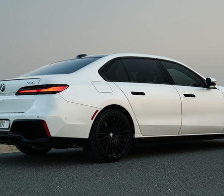 White BMW 740i 2024