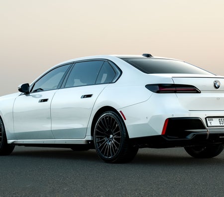 White BMW 740i 2024