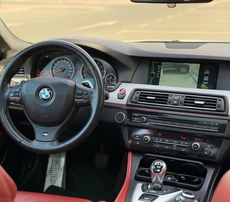 White BMW M5 2013