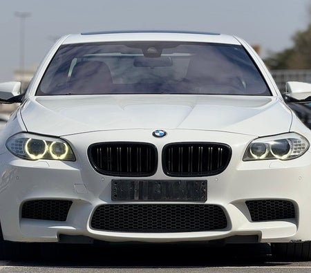 White BMW M5 2013