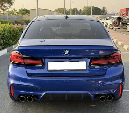 Blue BMW M5 2022