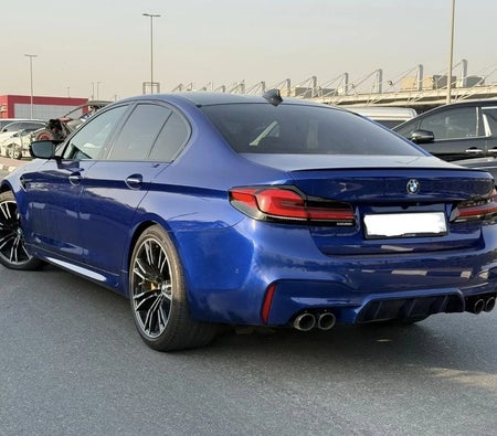 Blue BMW M5 2022
