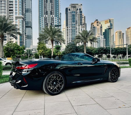 BMW M8 Competition Convertible car rental price list in Dubai, UAE