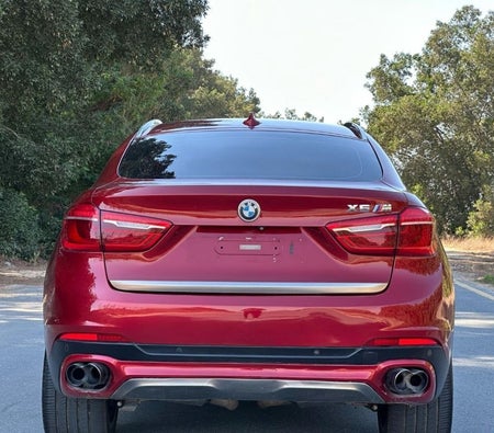 Red BMW X6 M 2015