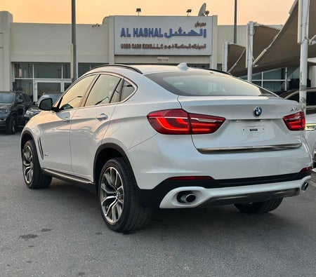 White BMW X6 M 2016